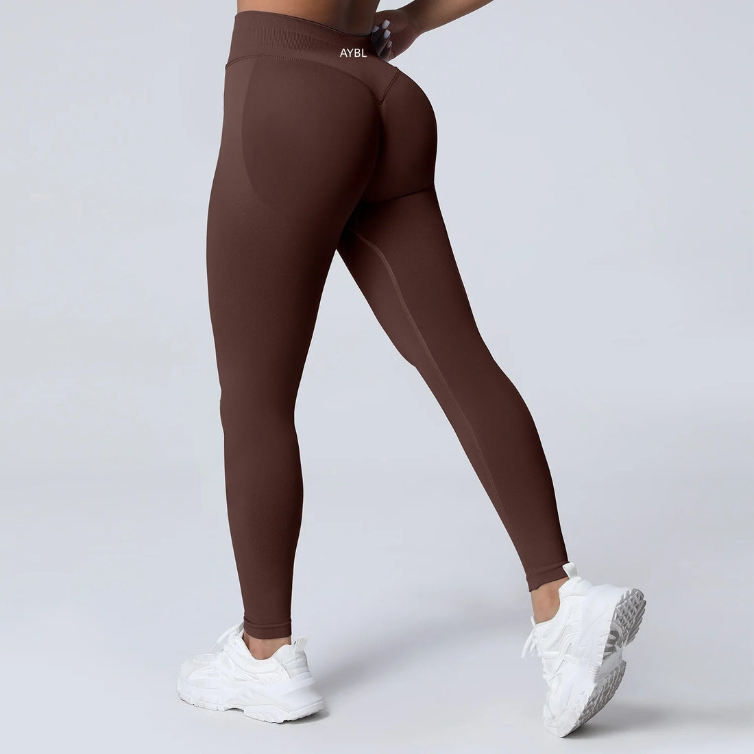 New Gym Yoga Leggings Women Seamless Yoga Pants High Waist Low Ribbed Band Fitness Leggings Fitness Sweat Wicking Workout Tights - ATFH