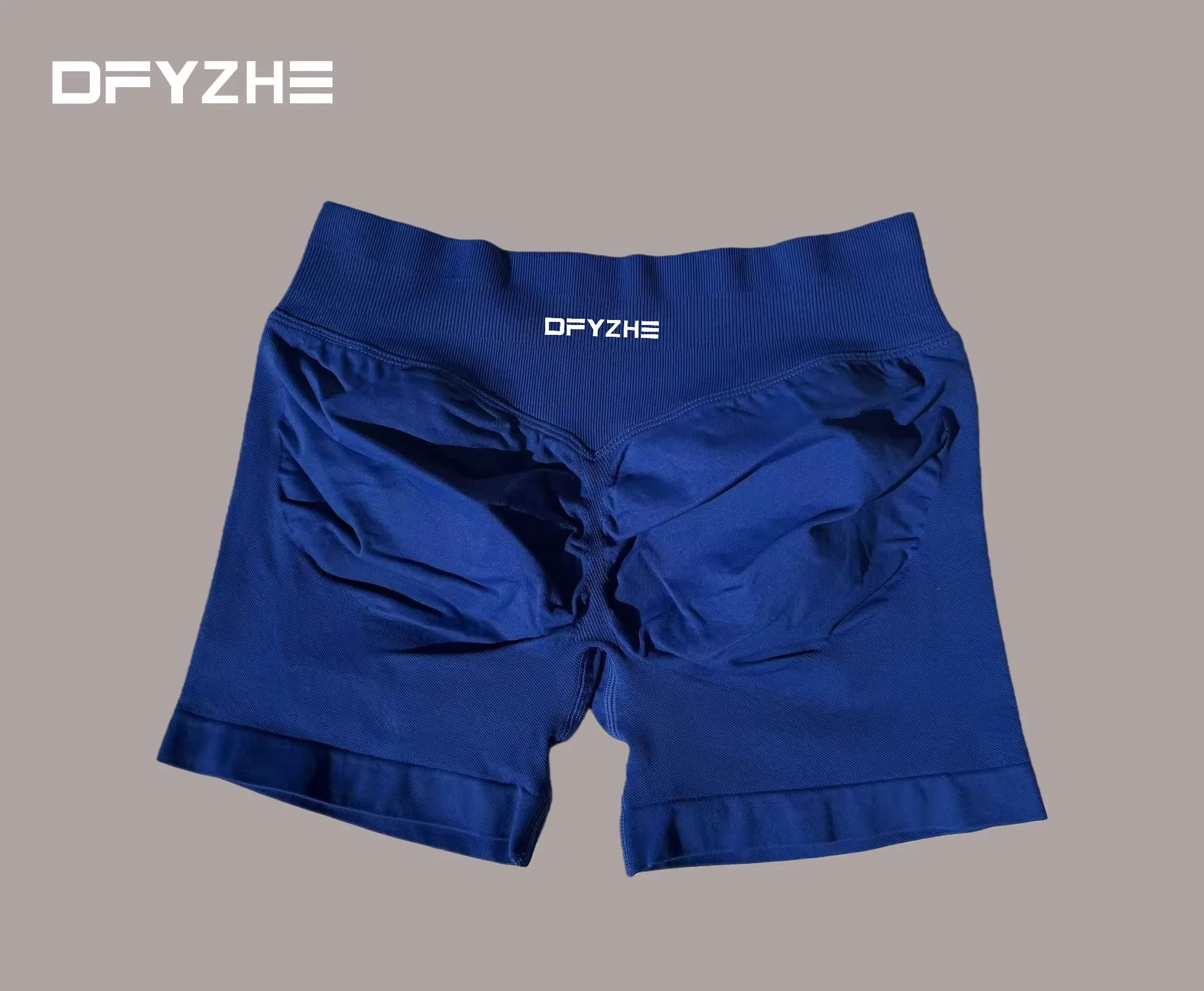 DFYZHE Women's Impact Shorts 4.5" – Seamless High Waist Ribbed Workout Shorts for Yoga Cycling & Fitness Tahsi Fashion House