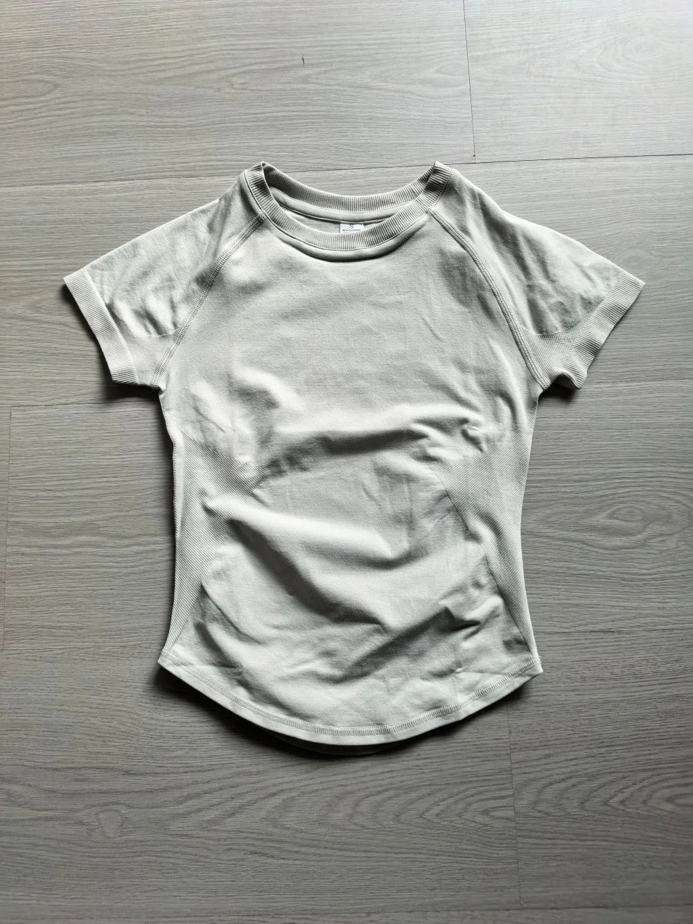 Short-Sleeve Sports T-Shirt LOGO for Women, Cropped Gym Top, Lightweight Yoga Top, Stretchy Athletic Tee - ATFH