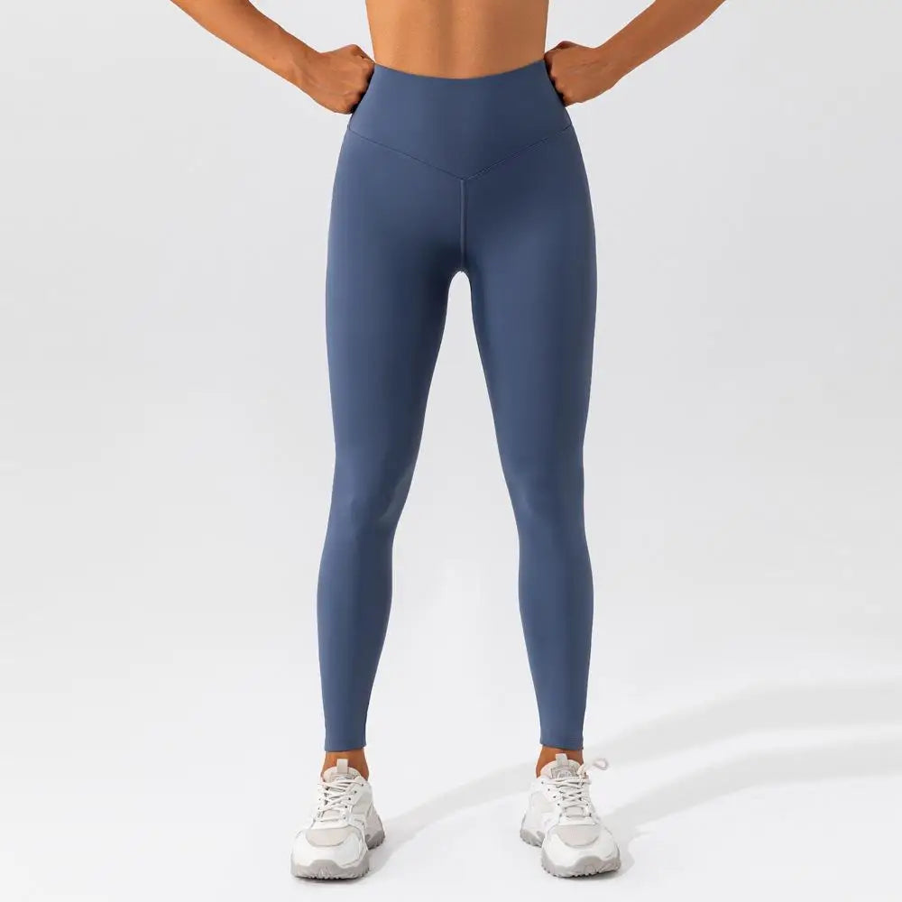 Sports Pants Lines Lifting Buttocks Sports Tight Pants Women's Breathable Quick-drying Elastic Fitness Pants Runnings Yoga Pants - ATFH