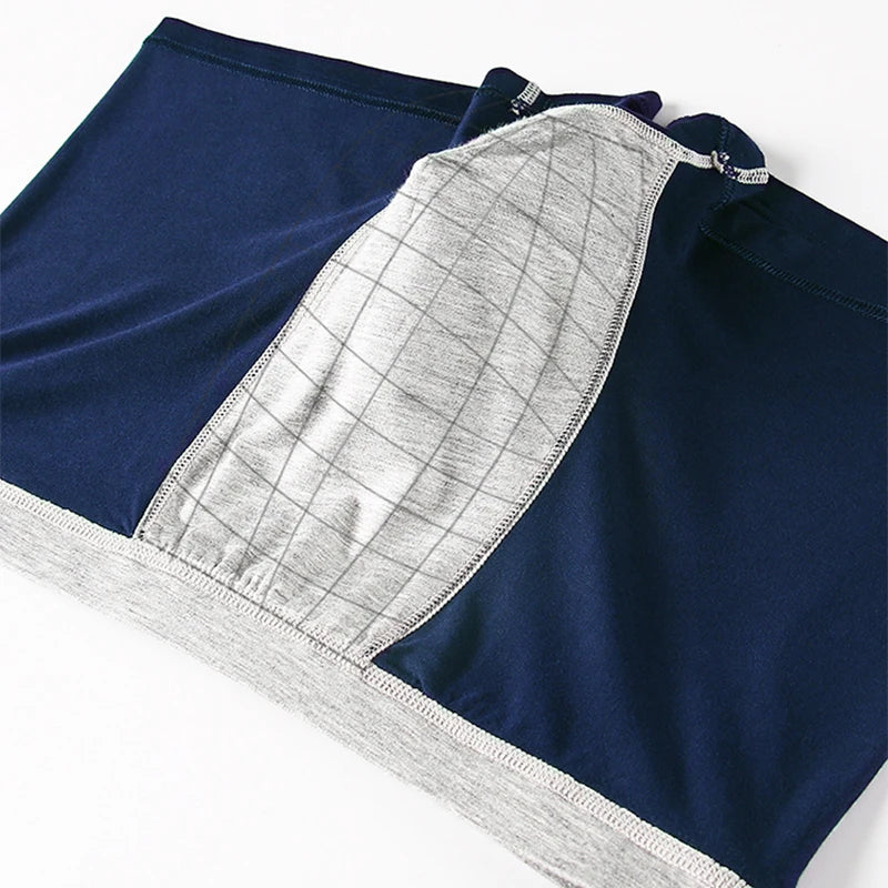 MiiOW 3pcs 40S Modal Men Boxers Underwear Breathable Mesh Men's Panties Boxershorts 3A Graphene Antibacterial Man Underpants
