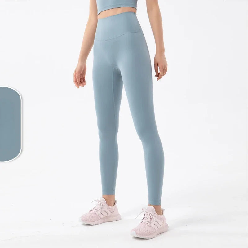 Women's 38 Colors Naked Feeling Yoga Leggings Women Sports Pants Tights Seamless Sport Femme Gym Leggins Workout Fitness Pants ATFH