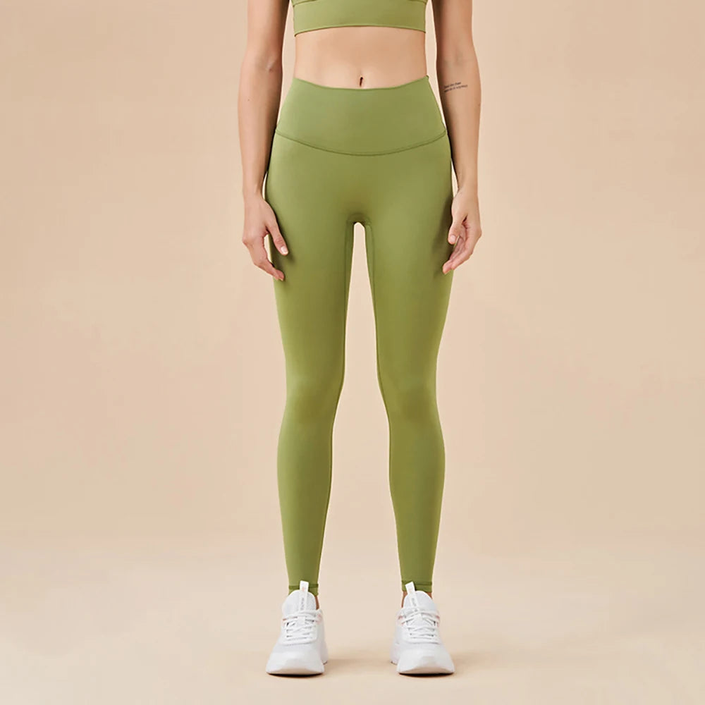 Yoga Leggings for Fitness Legging Sport Femme Back Pocket Pants Female Buttery Soft High Waist Leggins Push Up Gym Tights Women ATFH