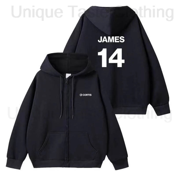 CORTIS Zipper Hoodies Kpop Fashion  MARTIN JAMES JUHOON SEONGHYEON KEONHO Letter Print Sweatshirt Women Men Autumn Hoodie Coat - ATFH