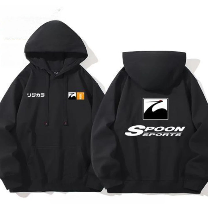 Honda Fashion New Hot SPOON Type-ONE Honda Modified Car Civic Accord CR-Z Fans Hooded Sweater Clothes Spring and Autumn - ATFH
