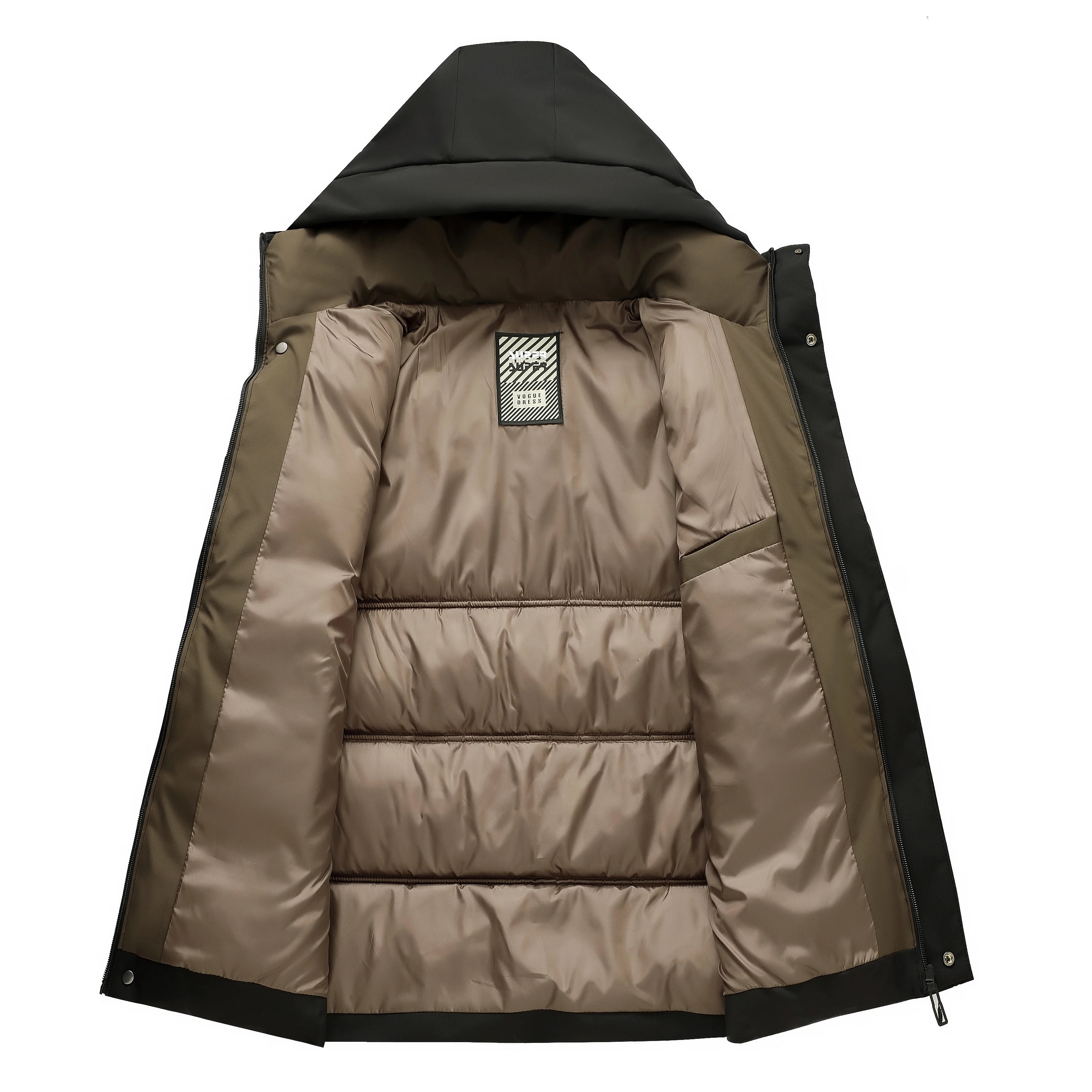Autumn Winter Men Outdoor Hooded Windbreak Jacket Coats Men Warm Outwear Casual Fashion Solid Parkas Jacket Male Tops