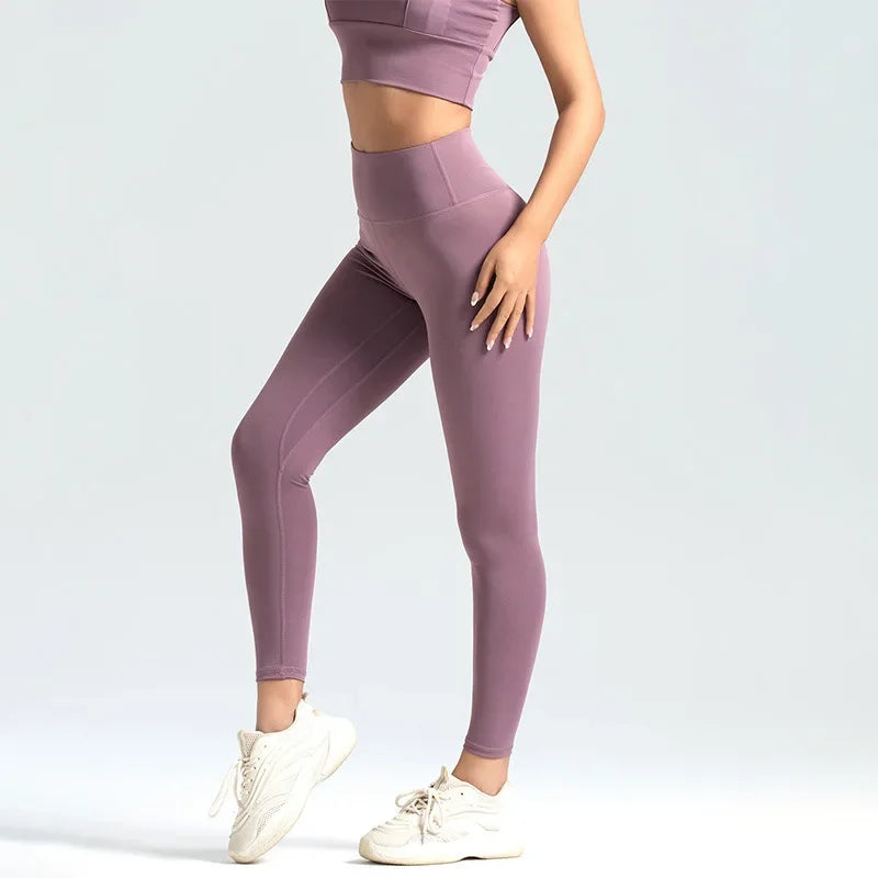 2025 New Sport Leggings for Women High Waist Yoga Leggings Soft Breathable Sports Tights Leggings Fitness Gym Elastic Pants Y2K - ATFH