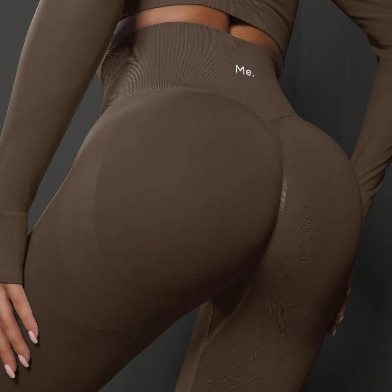 BetterMe Seamless Gym Leggings Yoga Pants Sexy High Waist Booty Lifting Leggings Pants Women Sports Clothing Fitness Wear - ATFH