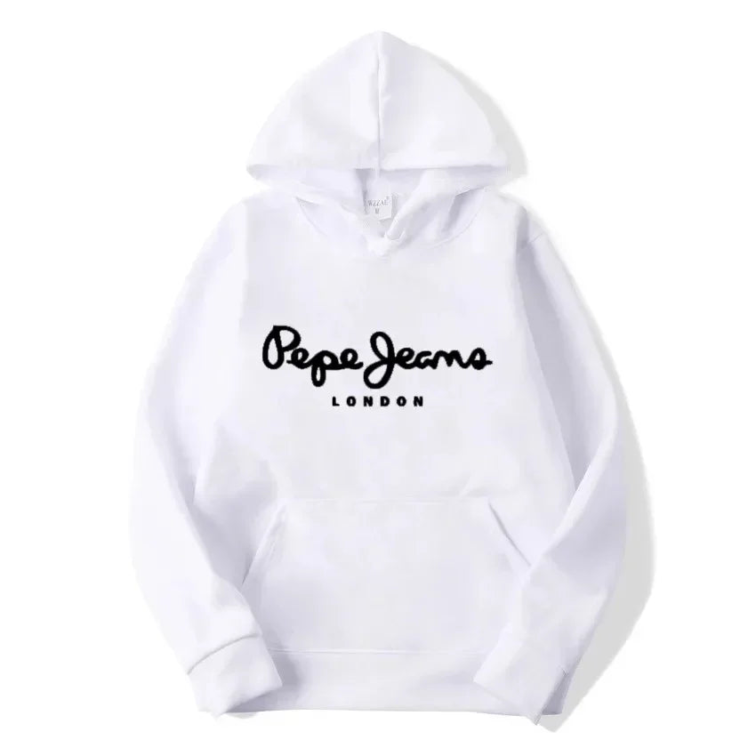 European and American Trendy Autumn/Winter New School Season Sports Hoodie Comfortable Loose PEPE Letter Printed Casual Jacket