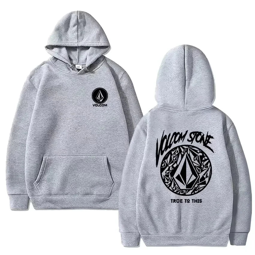 New Fashion Hoodie Women and Man Hoody Volcom Stone Double-sided Casual Graphic Sports Tops Breathable Streetwear Clothing
