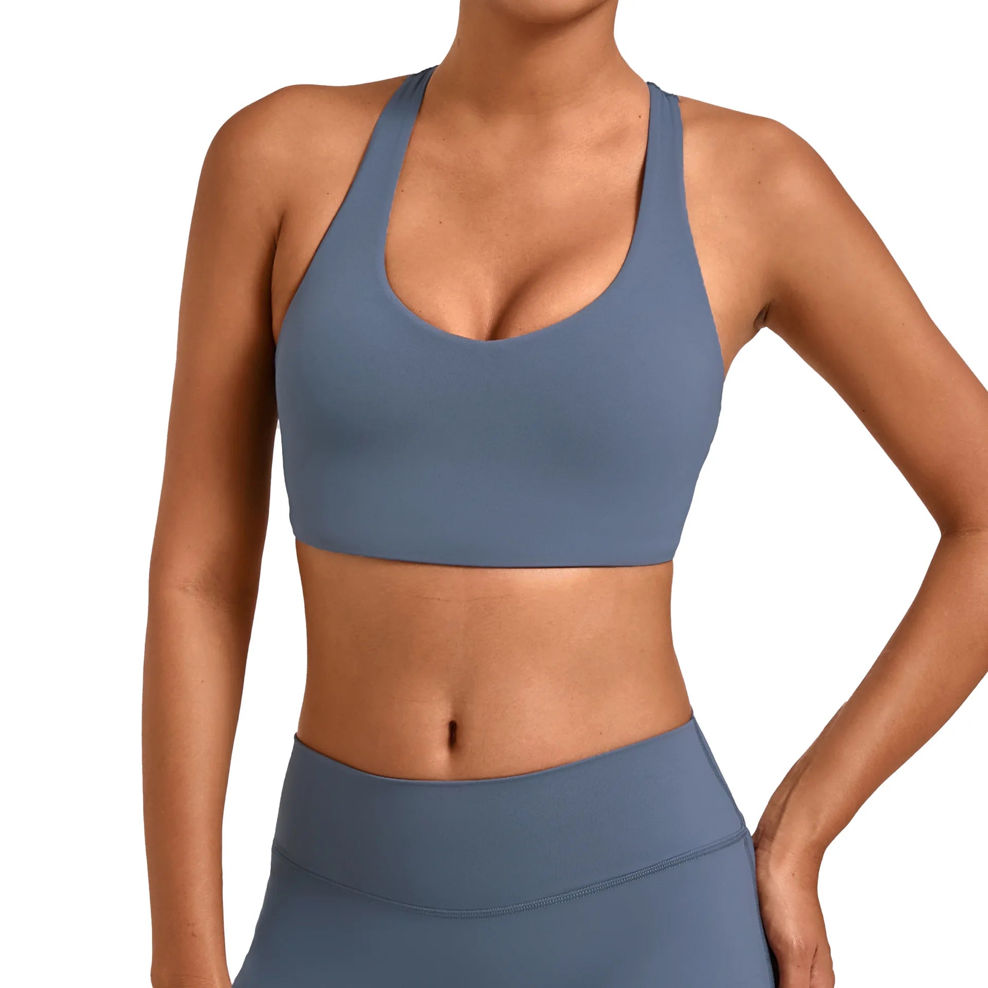 Seamless Gym Workout Top Vest-style Sports Yoga Bras Tight-fitting Outdoor Yoga Underwear Running Fitness Sports Bra for Women - ATFH