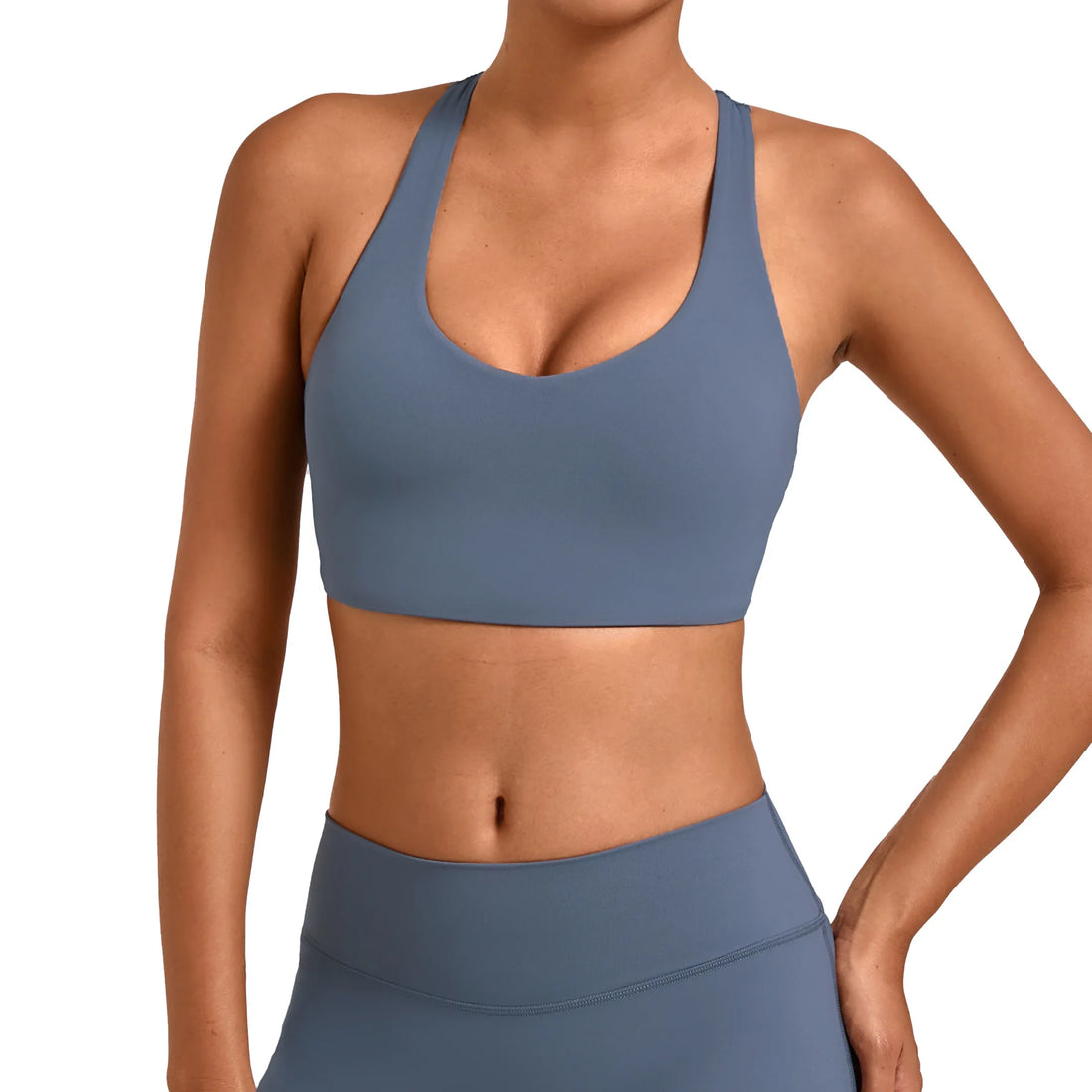 Seamless Gym Workout Top Vest-style Sports Yoga Bras Tight-fitting Outdoor Yoga Underwear Running Fitness Sports Bra for Women - ATFH