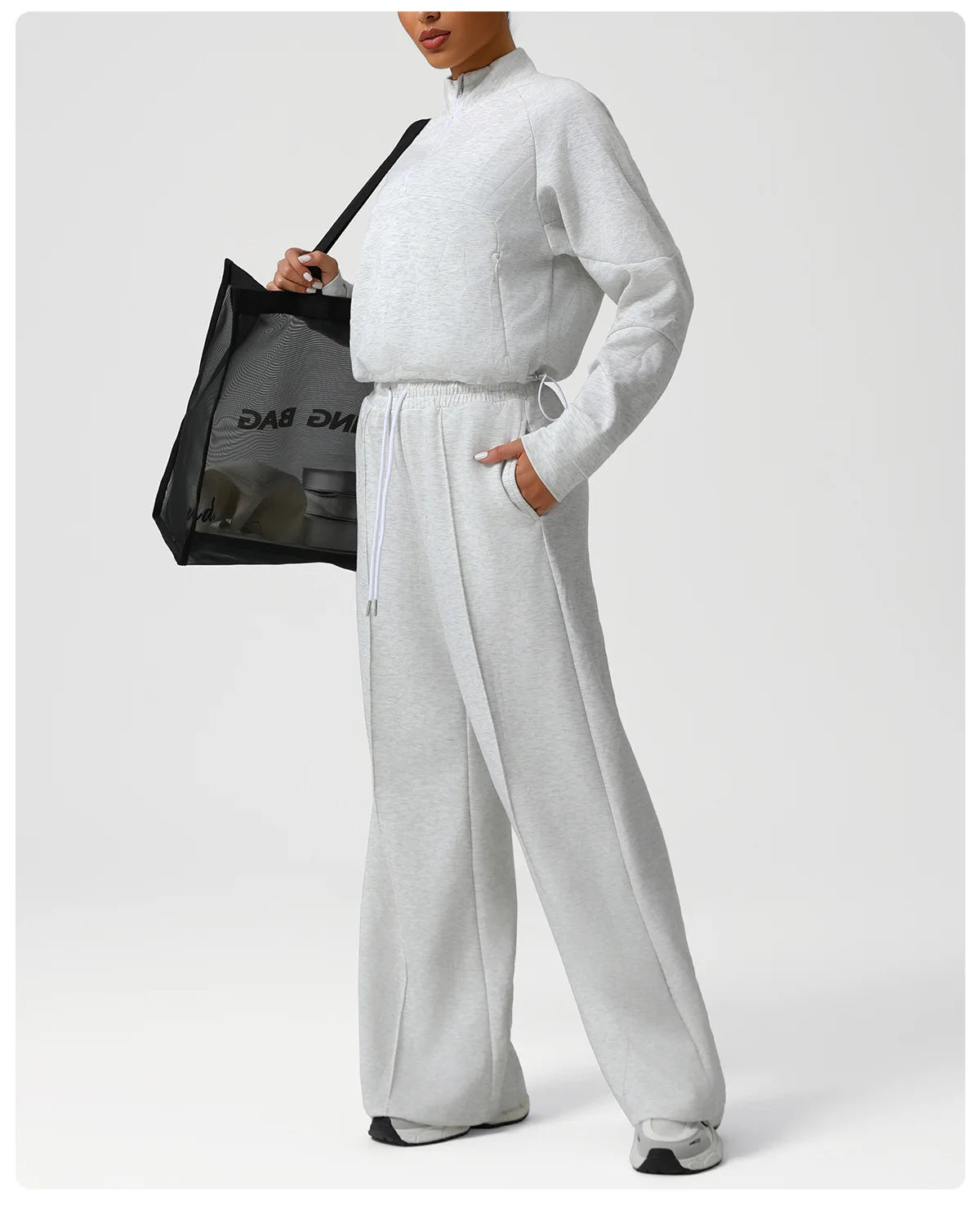 Autumn Winter Fashion Casual Sport Matching Set Women's Tracksuit Loose Long Sleeve Zipper Sweatshirt+trousers Suit Sportswear
