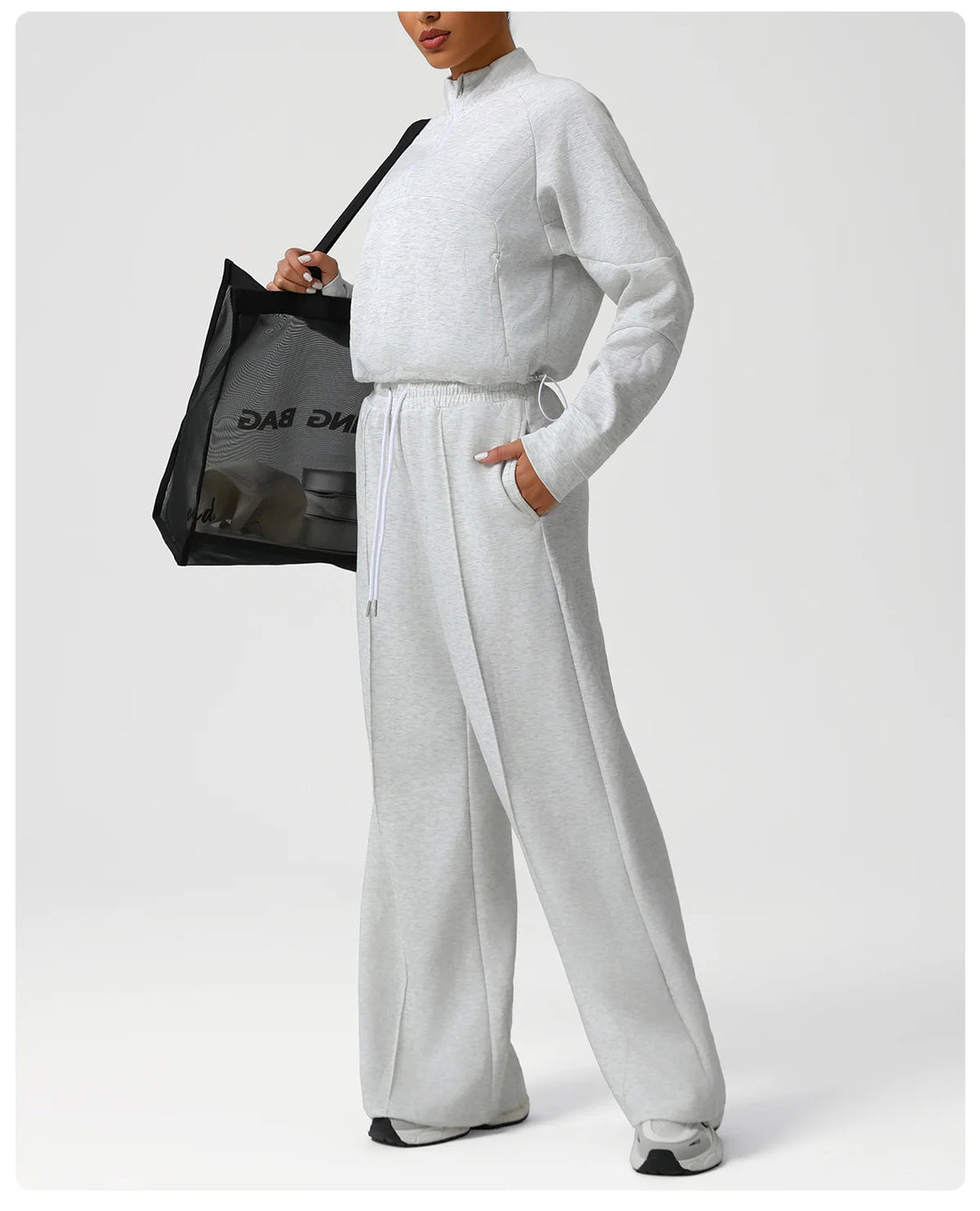 Autumn Winter Fashion Casual Sport Matching Set Women's Tracksuit Loose Long Sleeve Zipper Sweatshirt+trousers Suit Sportswear