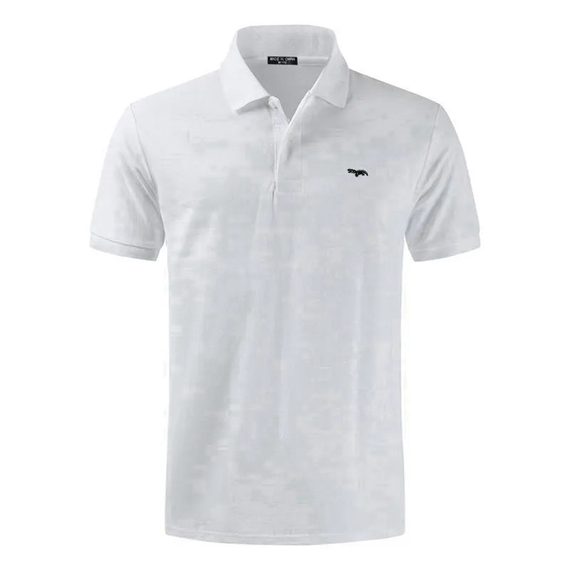 100% pure cotton Spring summer men's fashion sports brand embroidered short sleeved POLO shirt business casual T-shirt