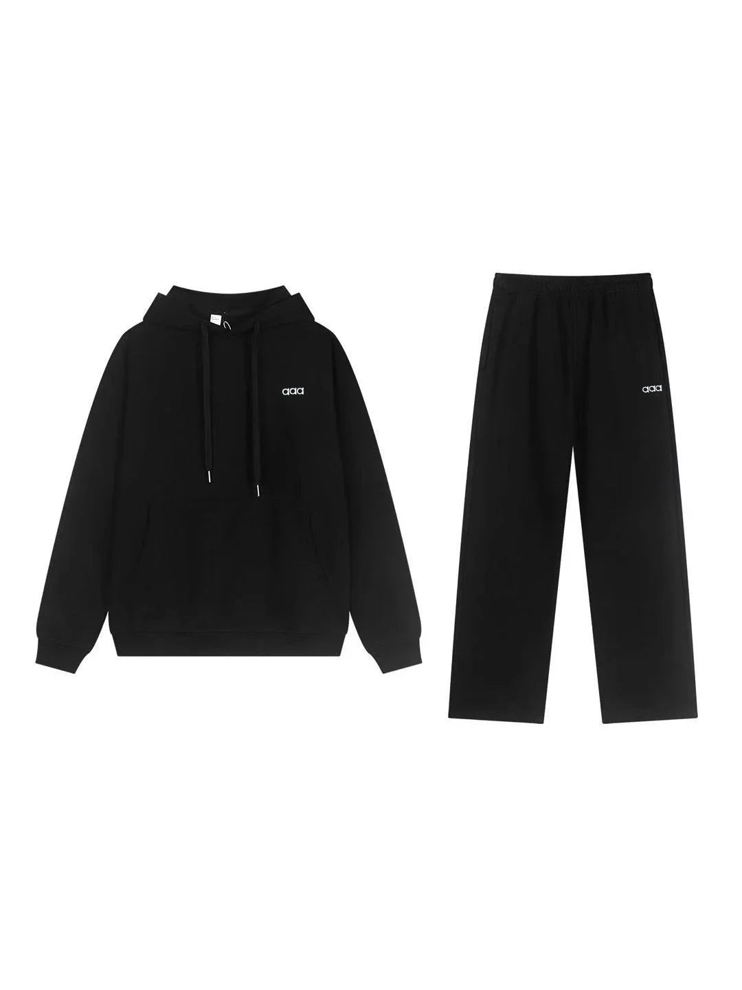 2026 Men's and Women's Autumn/Winter Sports Hoodie and Pants Comfortable Warm Loose Set Two Piece Set - ATFH