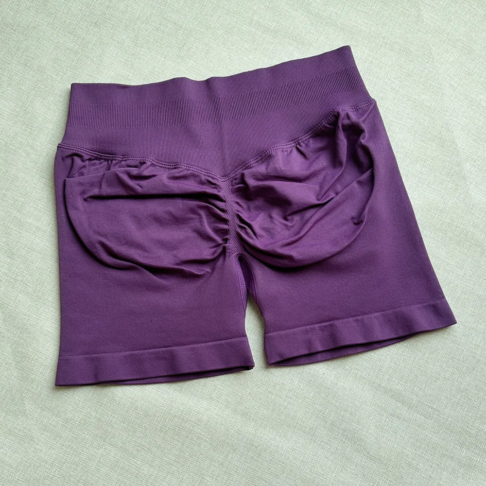 Yoga Shorts Low Waist Seamless Yoga Shorts Scrunch Bum Gym Shorts Women Workout Biker Stretch Fitness Short Fashion Shorts Tahsi Fashion House