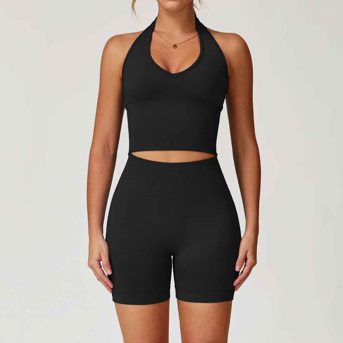 2/3/4PCS Yoga Set Gym Clothes Sportswear Seamless Yoga Suits For Women Fitness Long Sleeved Tracksuits Sports Bra Gym Leggings - ATFH