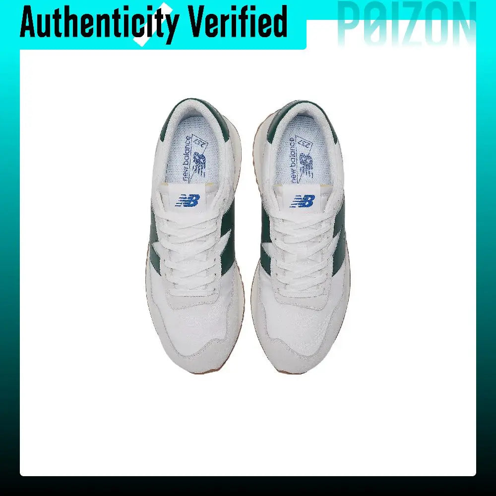 New Balance NB 237 Vintage Fabric Abrasion Resistant Low top Casual Running Shoes Unisex Gray Green MS237RF