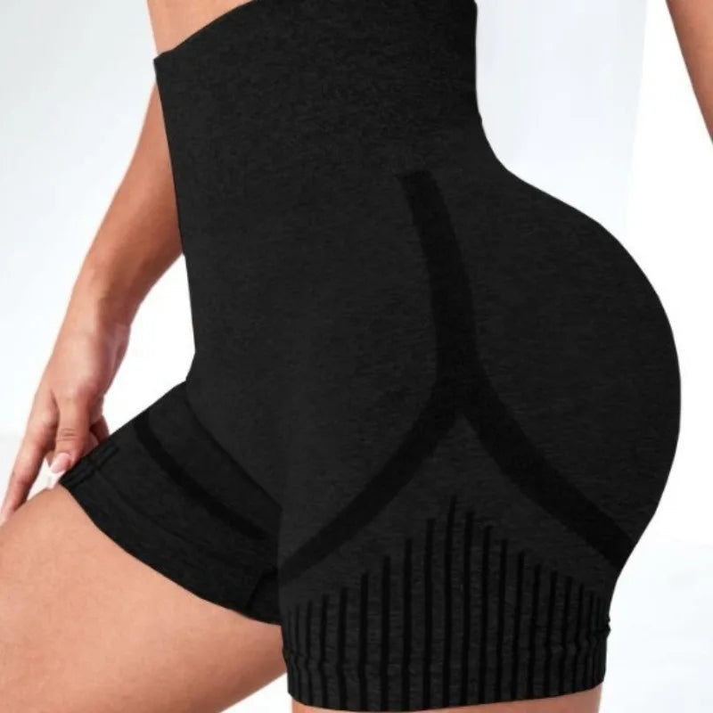 Yoga Underpants Seamless High-Elasticity High-Waist Quick-Drying Casual Sports Yoga Shorts Women's Tahsi Fashion House