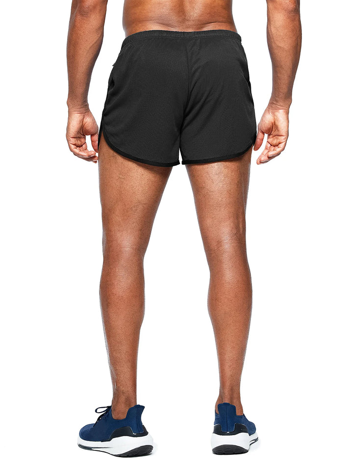 Men's new beach shorts running shorts 3-inch quick drying fitness running fashionable fitness shorts