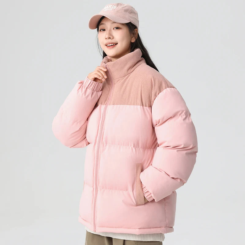 Men's Outdoor Sports and Leisure Windproof Breathable Warm Cotton Clothing Winter Fashion Trend Versatile Couple Warm Jacket