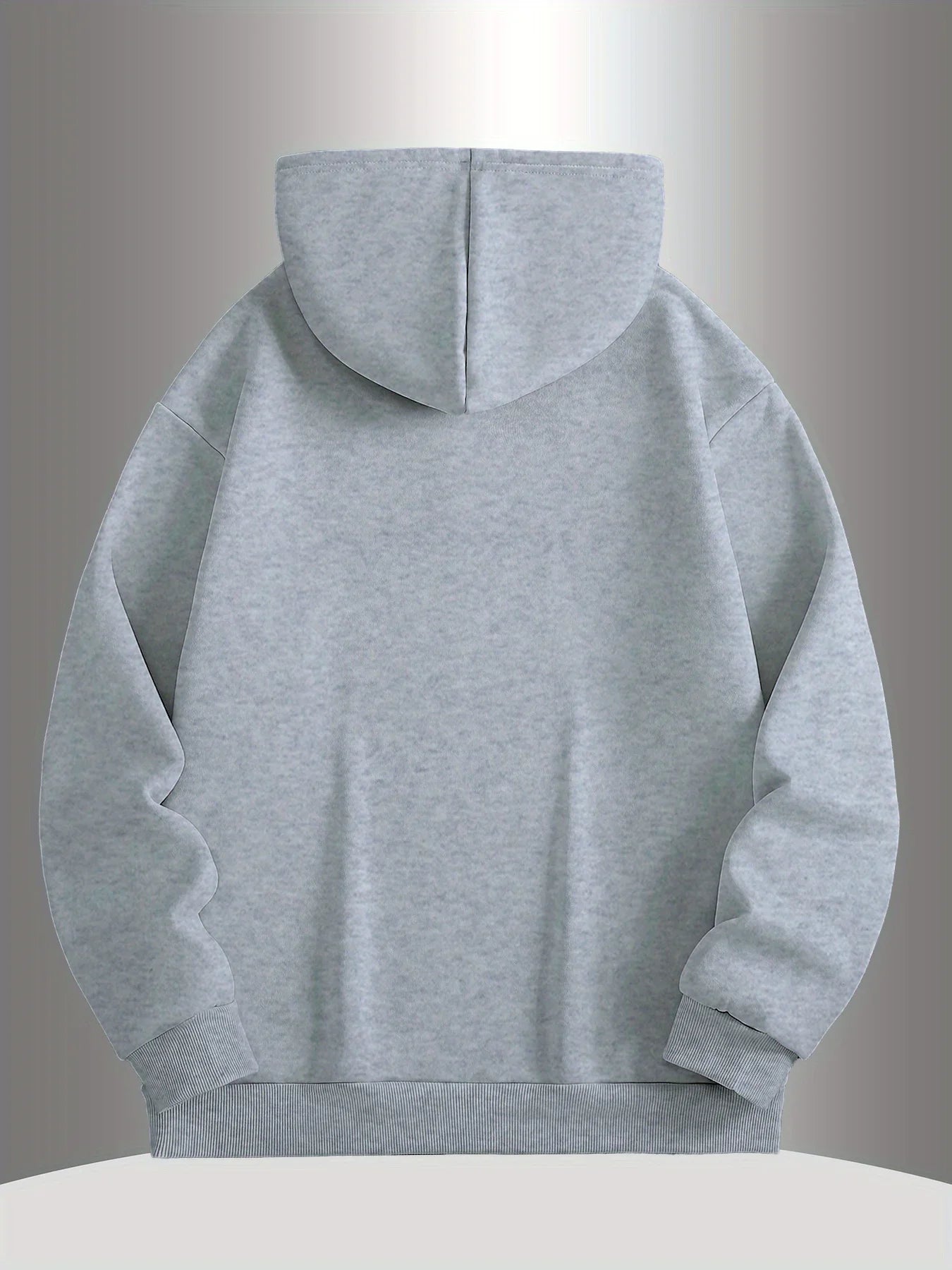 Men Minimal IIIK Letter Logo Hoodie Simple Chest Front Print Casual Hooded Sweatshirt Loose Fleece Hoodie for Men Women