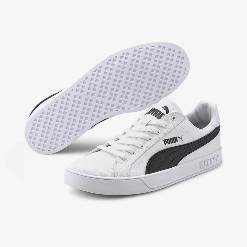 Puma genuine Smash Vulc Men's and Women's Lightweight Low-top Casual Shoes 374754-01