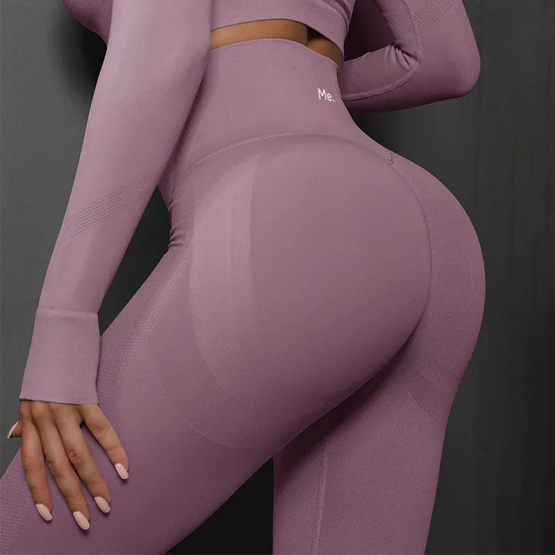 BetterMe Seamless Gym Leggings Yoga Pants Sexy High Waist Booty Lifting Leggings Pants Women Sports Clothing Fitness Wear - ATFH