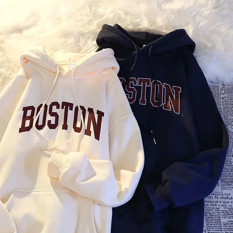 New  Print Hoodie Sweatirt Winter Loose Outerwear Overhead Clothing Spring Autumn  sweatshirt anime hoodie winter clothes women - ATFH