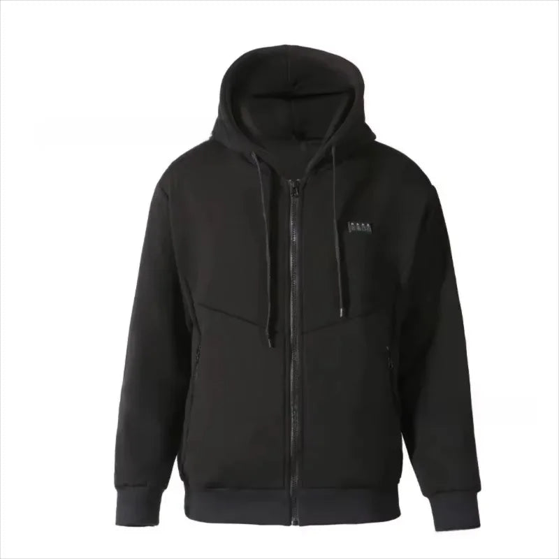 23 Areas Intelligent USB Heating Hoodie for Men Women Electric Smart Heating Fleece Liner Heated Sweatshirt Outdoor Sportswear - ATFH