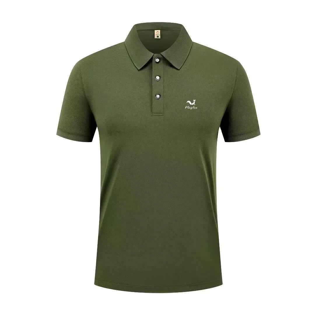 2026 Summer New Men's and Women's Breathable Polo Shirt Business Leisure High Quality Collar T-shirt