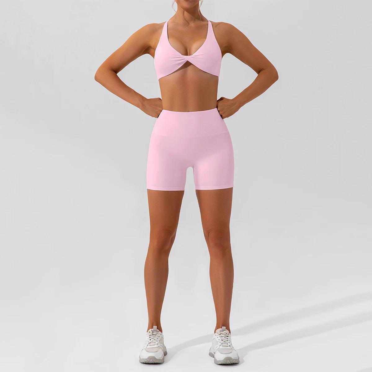 Summer 2PCS Yoga Suit Sports Set Women Quick-Dry Gym Set Women Tracksuit Running Workout Long Sleeve Sports Shirt Yoga Clothing - ATFH
