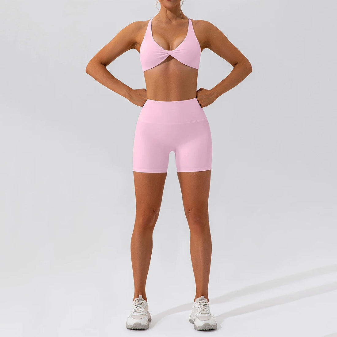 Summer 2PCS Yoga Suit Sports Set Women Quick-Dry Gym Set Women Tracksuit Running Workout Long Sleeve Sports Shirt Yoga Clothing - ATFH