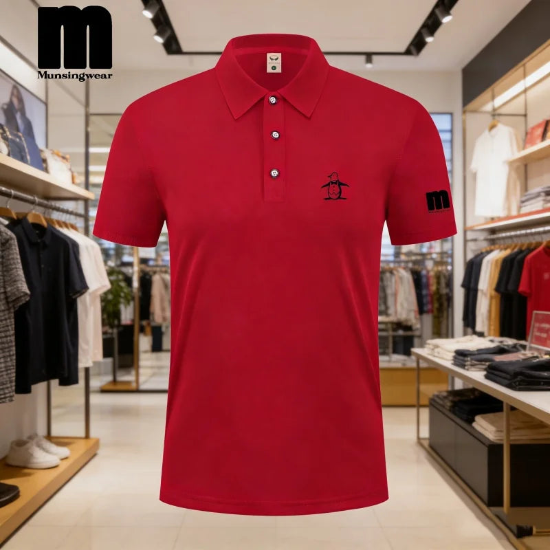 2026 Golf Polo Shirt Men's Business Polo Collar Half Sleeved Top New Summer Casual Short Sleeved T-shirt for Men An