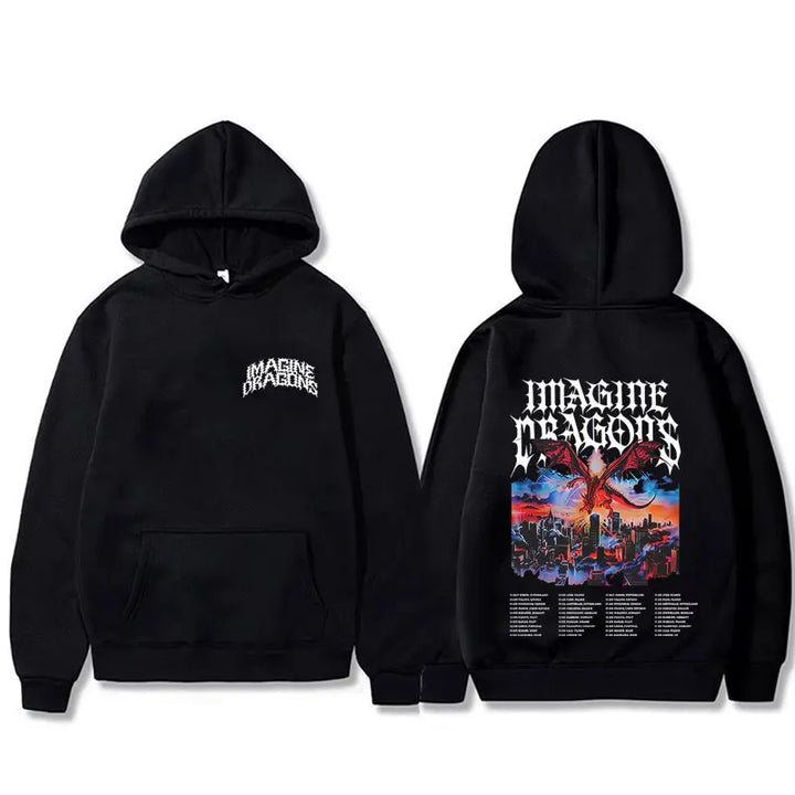 Imagine Dragons Band Loom World Tour 2026 Hoodie Men Women Rock Punk Gothic Streetwear Male Casual Oversized Pullover Hoodies - ATFH