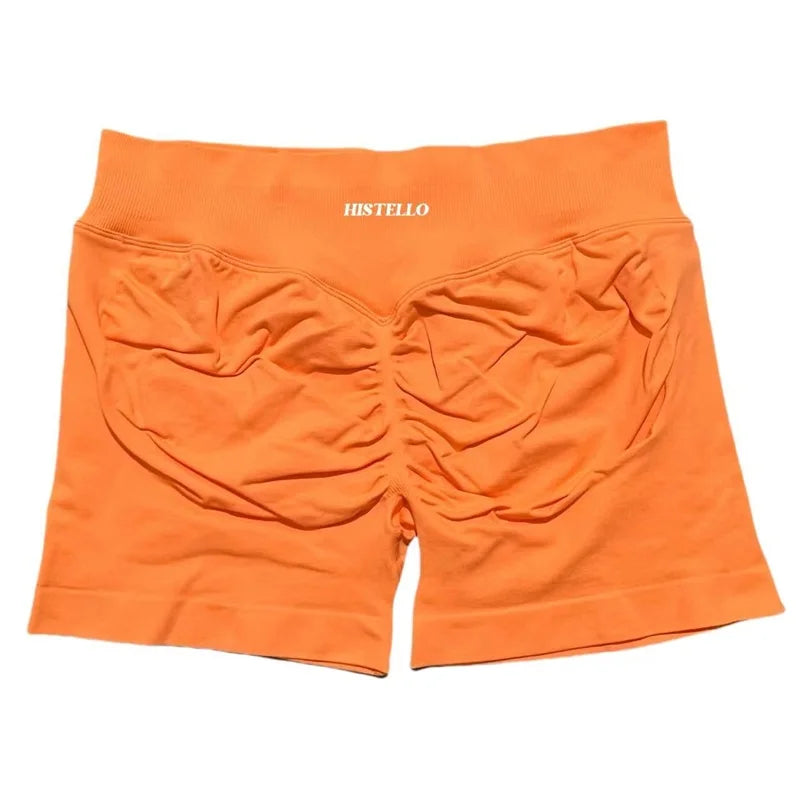 HISTELLO Sports Shorts Df Substitute High Waist Women Yoga Workout Short Seamless Leggings Stretch Fitness Running Gym Shorts Tahsi Fashion House
