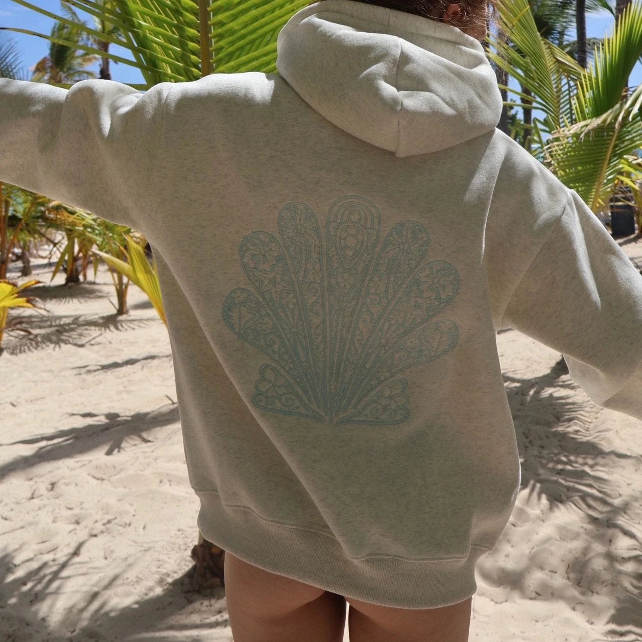 Classic Women's Embroidery Over Size Hoodies Streetwear Soild Color Autumn Kangaroo Pocket Sweatshirts Casual - ATFH