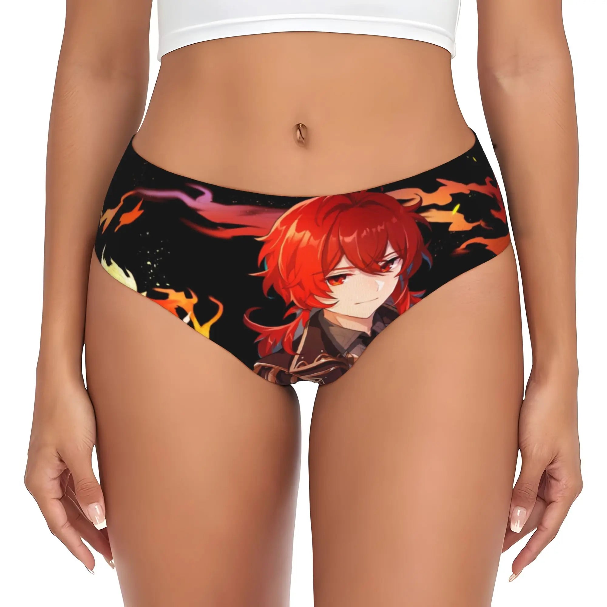 Anime Genshin Impact Brief Panties Women's Comfort Stretch Manga Kawaii  Underwear