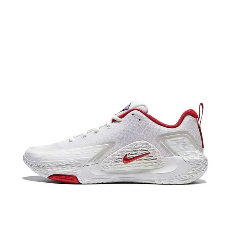 Nike S.T. GLOW EP Versatile Comfortable Cushioned Low-Top Basketball Shoes Men’s Sports Shoes White and Red IQ1129-061