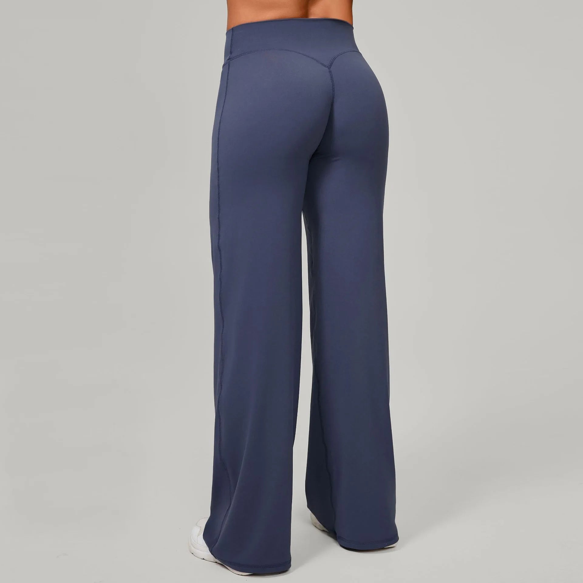 High Waisted Straight Leg Yoga Pants for Women, Naked Feeling Butt Lifting Loose Fit Workout Trousers, Slimming Gym Pants ATFH