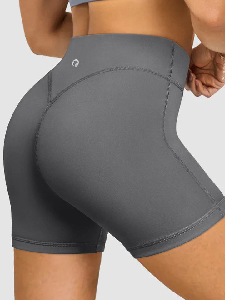 Summer Women's High-Waist Breathable Yoga Shorts High Elastic Running Tights Leggings Cycling Workout Gym Sports Shorts Tahsi Fashion House