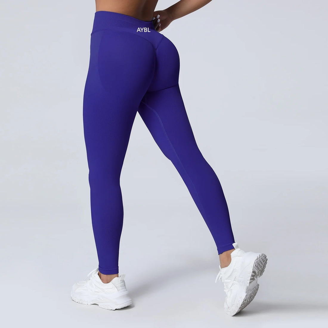 New Gym Yoga Leggings Women Seamless Yoga Pants High Waist Low Ribbed Band Fitness Leggings Fitness Sweat Wicking Workout Tights - ATFH