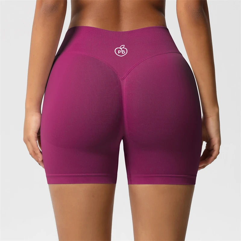 Women Bum Three Waist Sections Sports Shaping Shorts Seamless Sports Shorts For Women Cycling Jogging Fitness High Waist Push Up Tahsi Fashion House