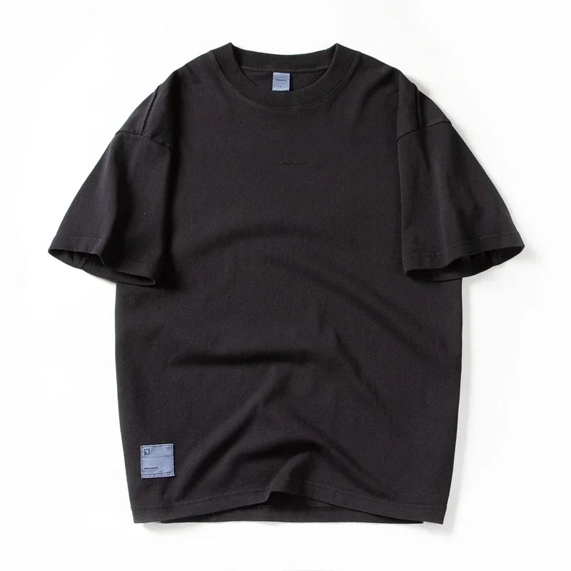 New Summer Men's t-shirt Cotton Solid T shirt Men Causal O-neck Basic tshirt Male High Quality Classical tops ATFH