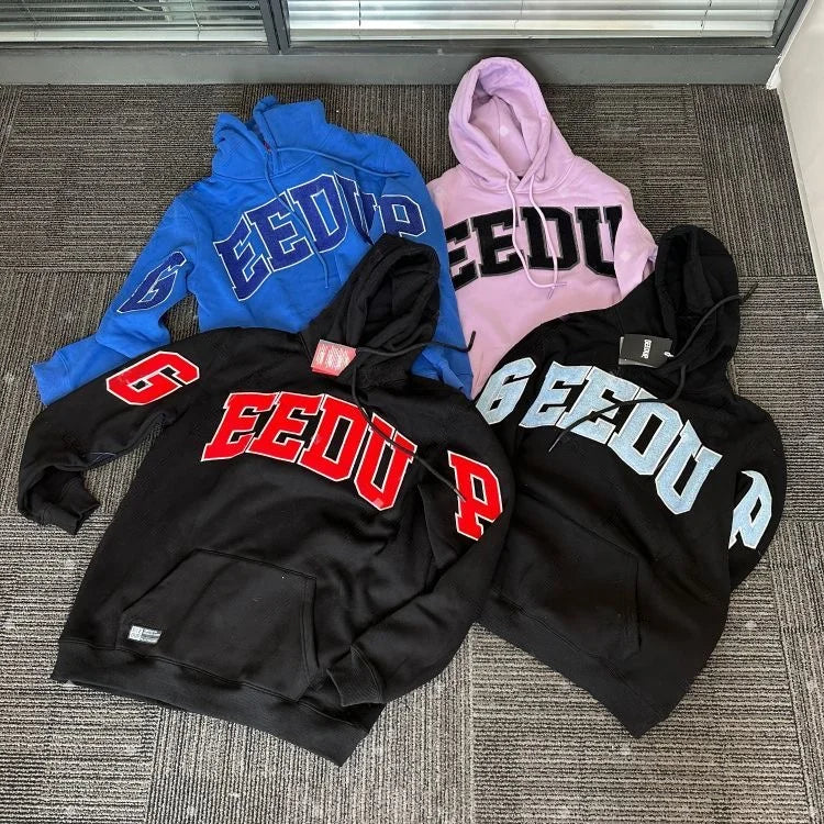 100% Cotton Geedup Australia Top Quality High Street Women Men Hoodie Clothing Hip-Hop Loose Y2K Harajuku Oversized Sweatshirt - ATFH