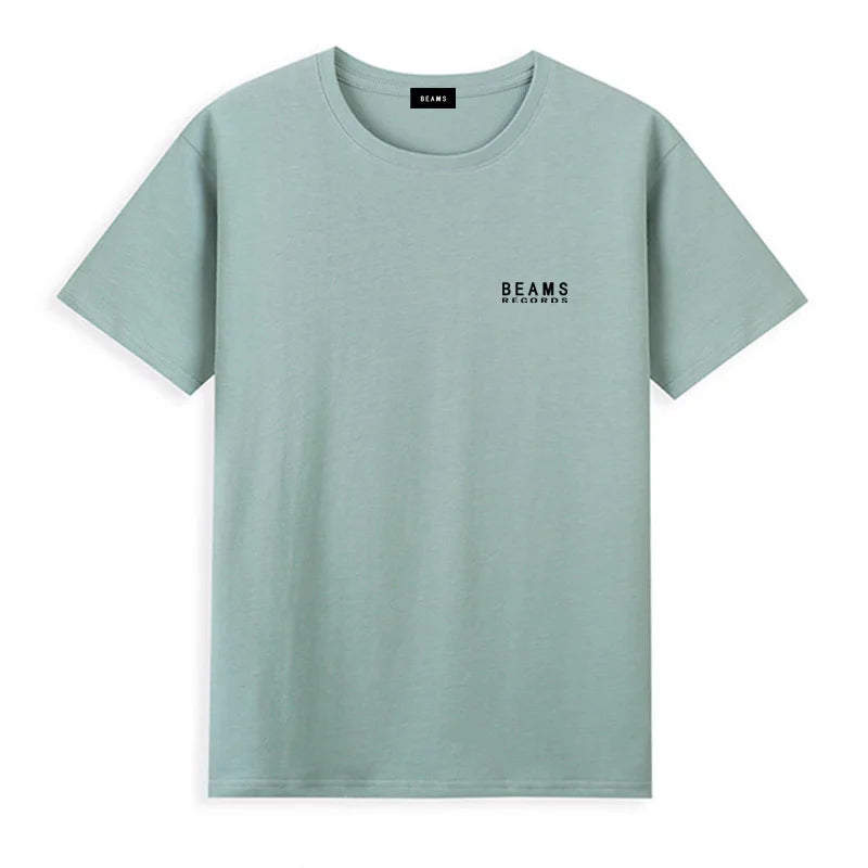 Japan Exports 25ss High-Quality Cotton T-Shirt Embroidered Logo Tees Couple Loose Short Sleeve Summer Casual O-Neck Tops ATFH