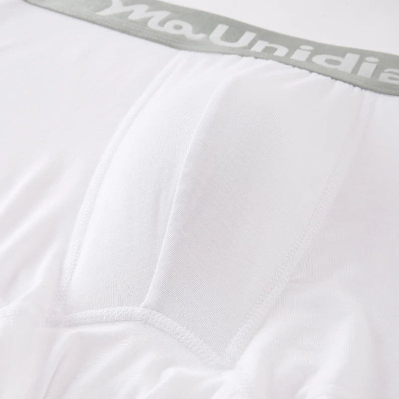 10 Pieces Bamboo Fiber Men's Underpants Solid Color Boxer Briefs Breathable Boxers Underwear Man Stretch Men Panties