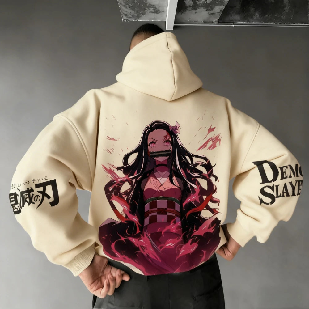 2026 New Demon Slayer Kamado Nezuko Printed Hoodie Sweatshirt Men's and Women's Hoodie Men's Tops Sports Hoodie Harajuku Hoodie - ATFH