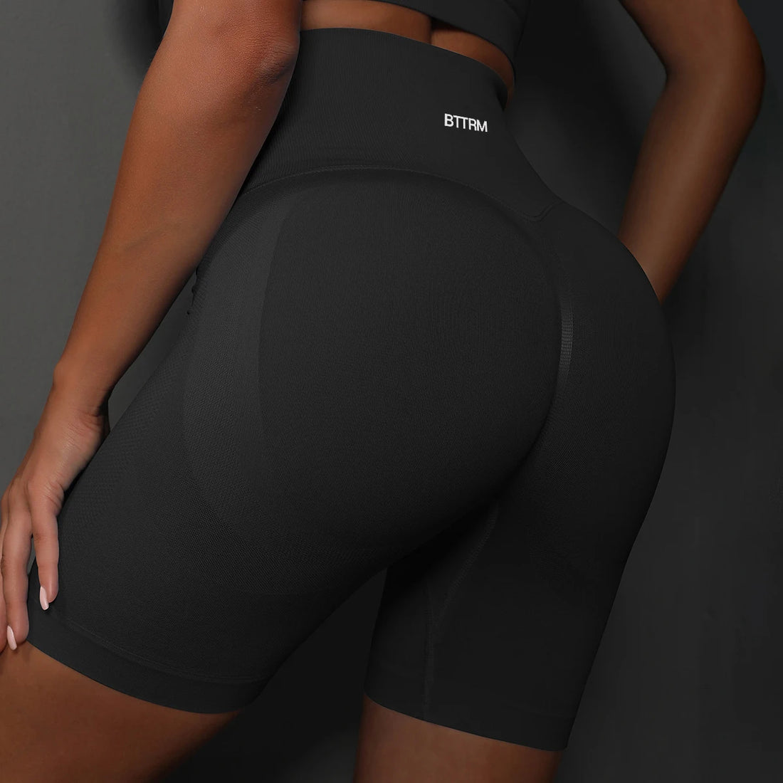 BetterMe Peach Hip Lifting Sports Shorts Women High Waist Belly Slimming Running Yoga Trousers